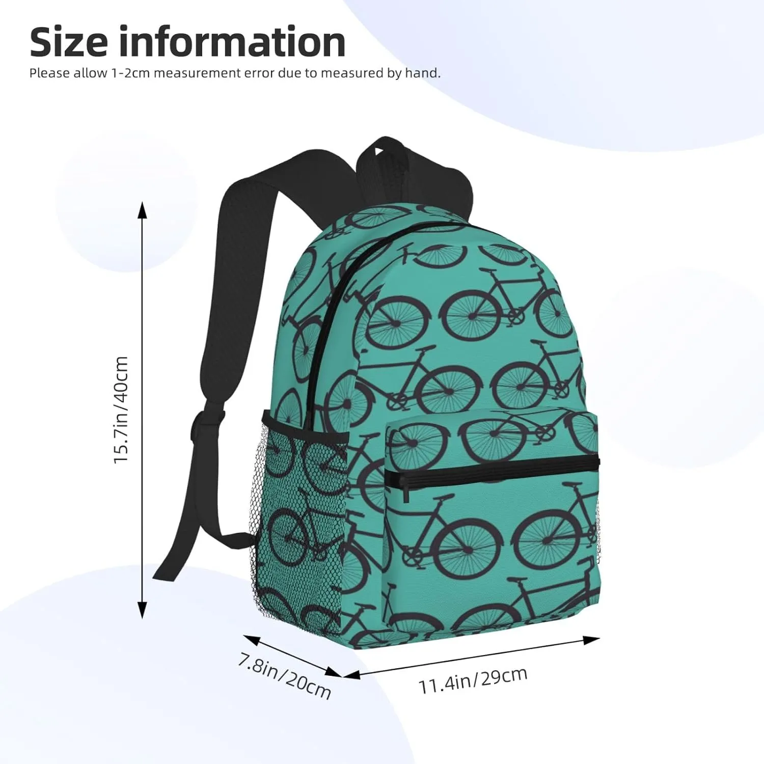 Sport Bicycle Backpack, Travel Laptop Backpack Computer Bag Rucksack for Men Women Business Work Fits 15.6 Inch Notebook