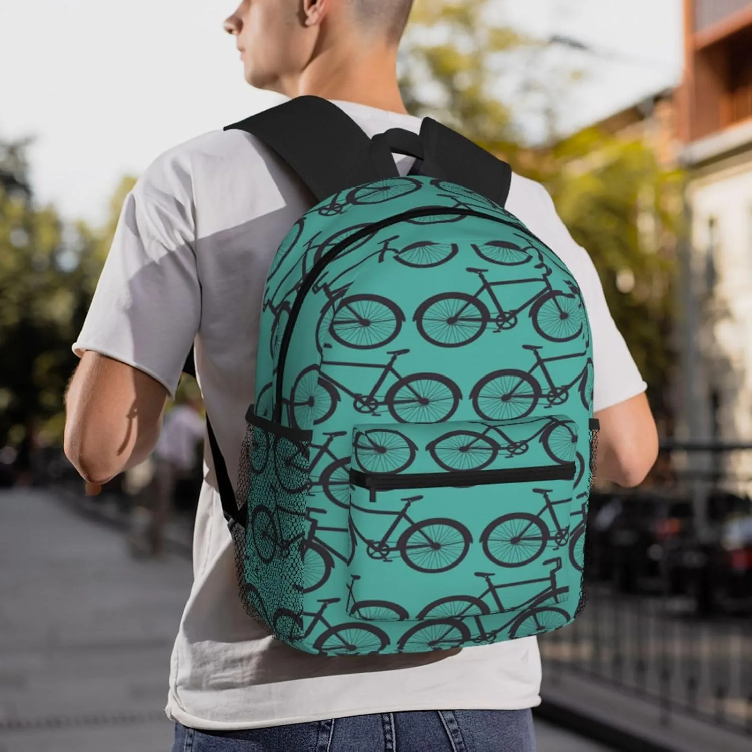 Sport Bicycle Backpack, Travel Laptop Backpack Computer Bag Rucksack for Men Women Business Work Fits 15.6 Inch Notebook