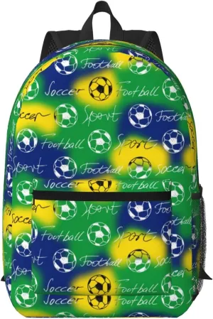 Sport soccer football 17 Inch Backpacks Multipurpose Laptop Backpack Double Shoulder Bag for Men Women Gifts