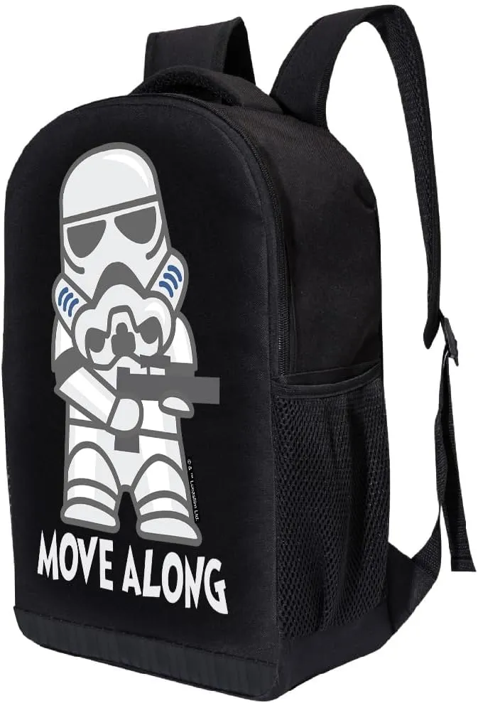 STAR WARS Lucasfilm Backpack Black Stormtrooper 18 Inch Air Mesh Padded Bag