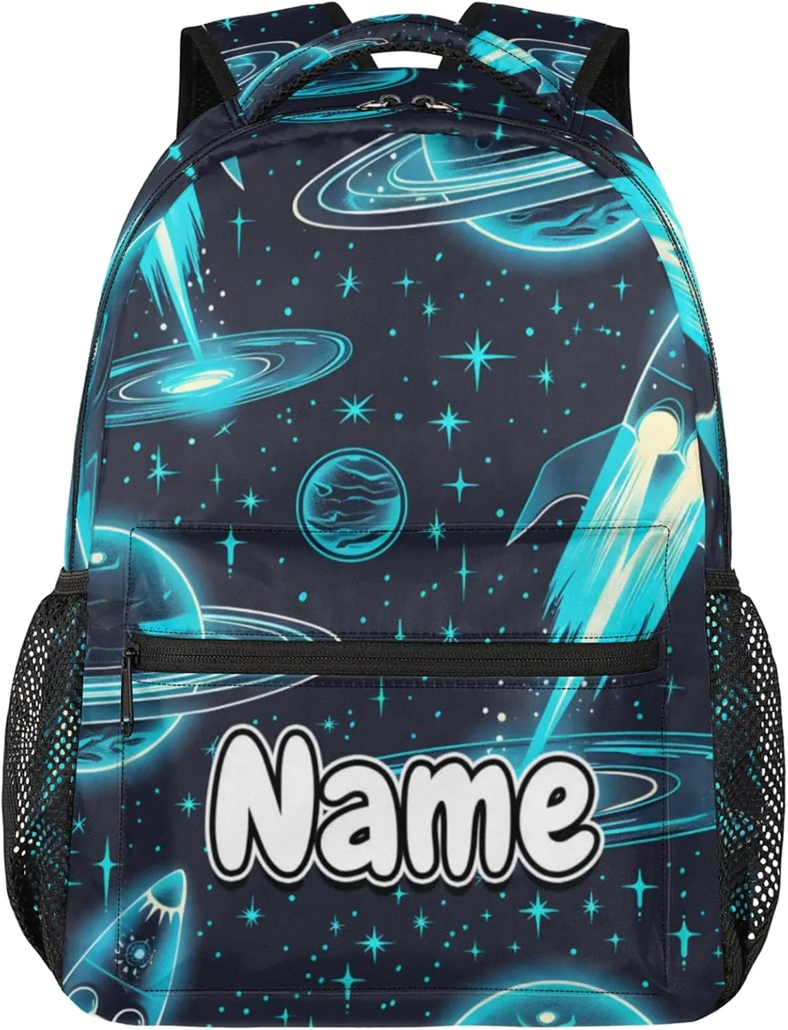 Starry Sky Rocket Large Backpack Fashion Travel Backpacks for Business Women Men Casual Laptop Bag Waterproof Lightweight Shoulder Bags 16in
