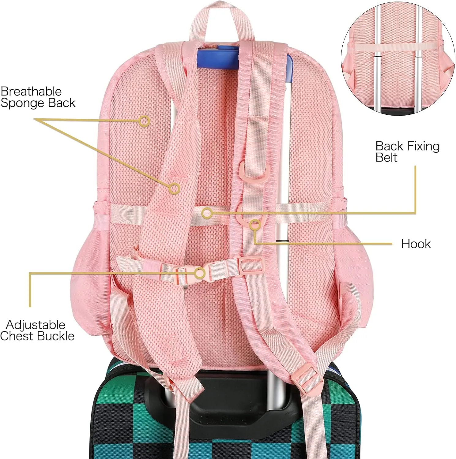 STEAMEDBUN Ita Bag Backpack with insert Pin Display Backpack for School Anime Cosplay