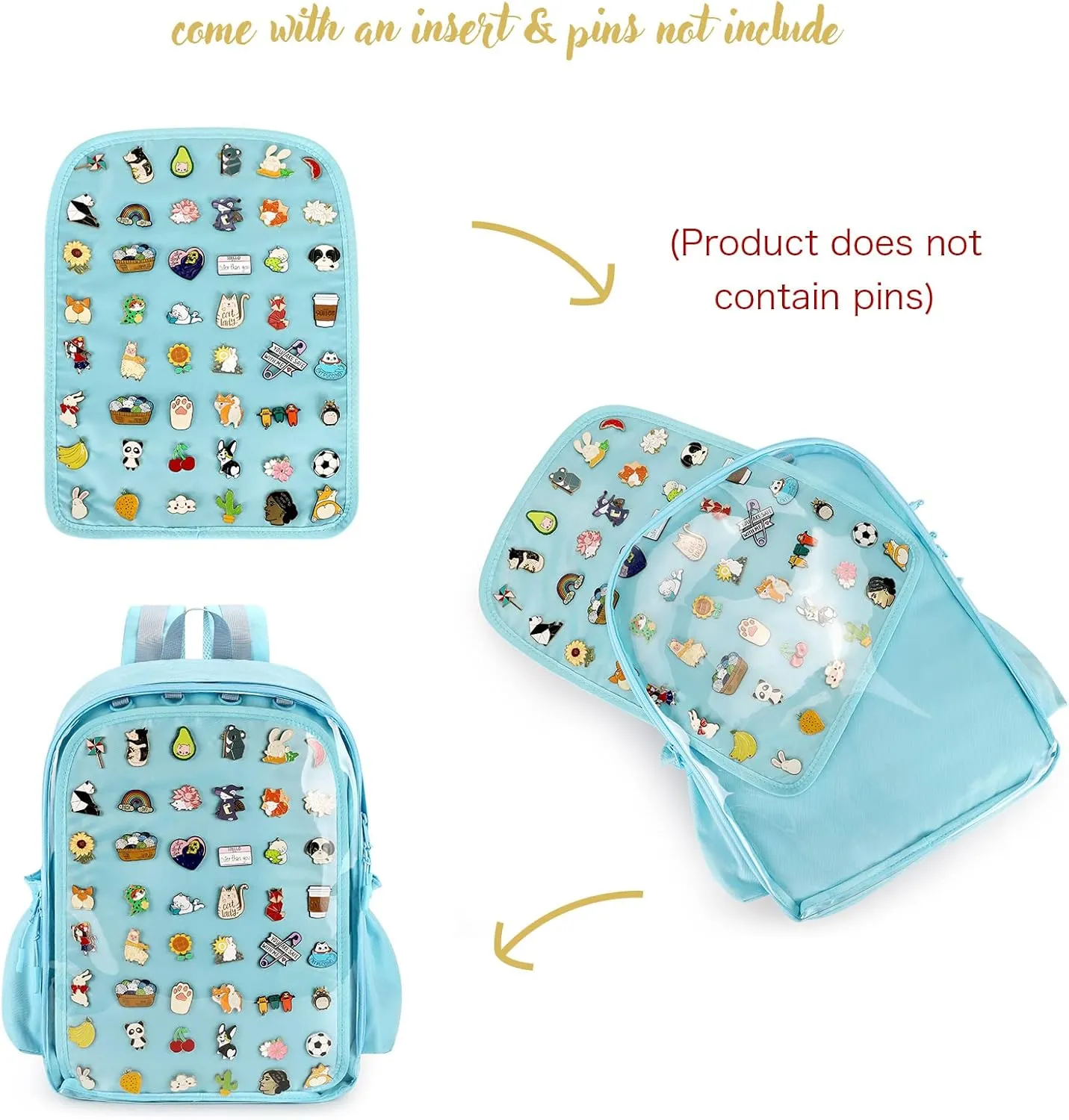 STEAMEDBUN Ita Bag Backpack with insert Pin Display Backpack for School Cosplay