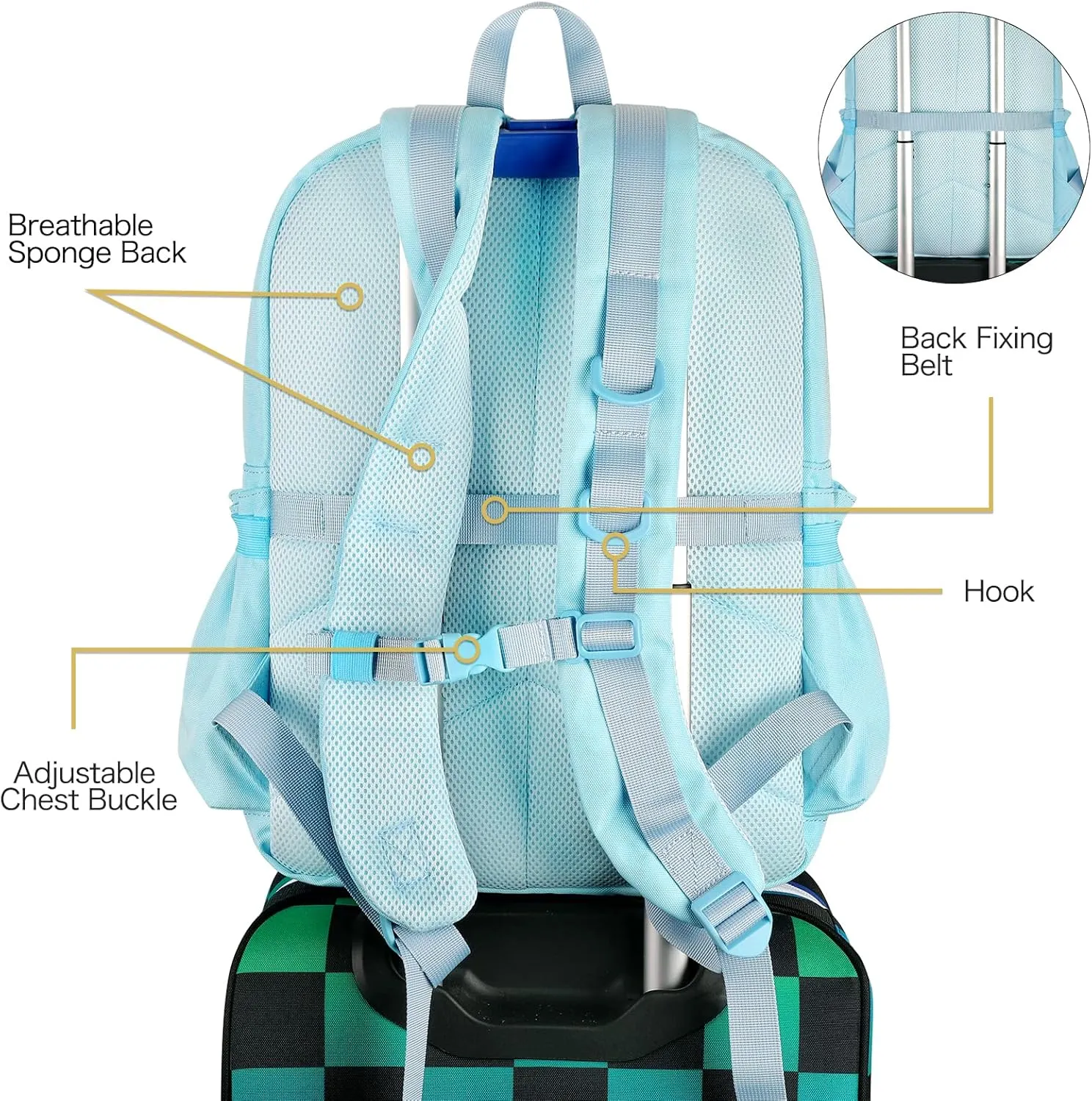 STEAMEDBUN Ita Bag Backpack with insert Pin Display Backpack for School Cosplay