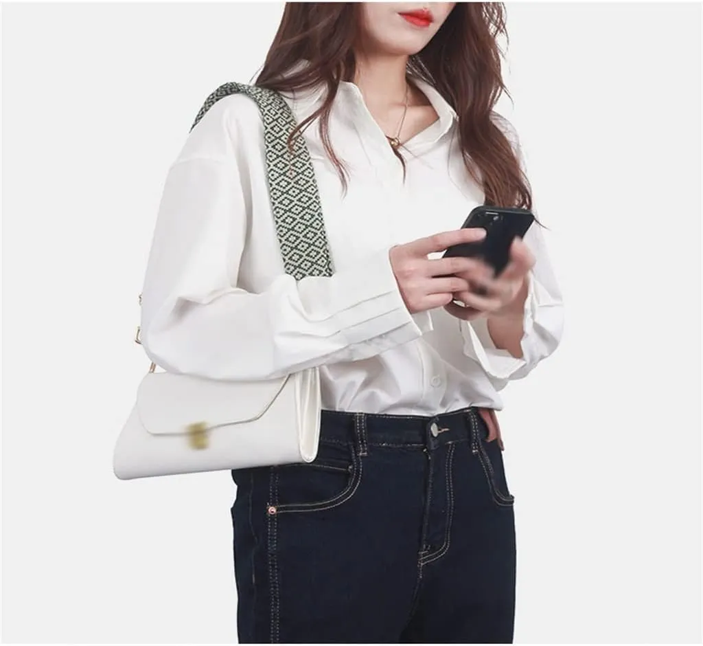 Strap Accessories Embroidered Strap Replacement Straps Printed Wide Shoulder Bag with Canvas Cross Body