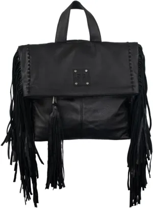 STS Ranchwear Womens Indie Gwen Black Buffalo Leather Backpack