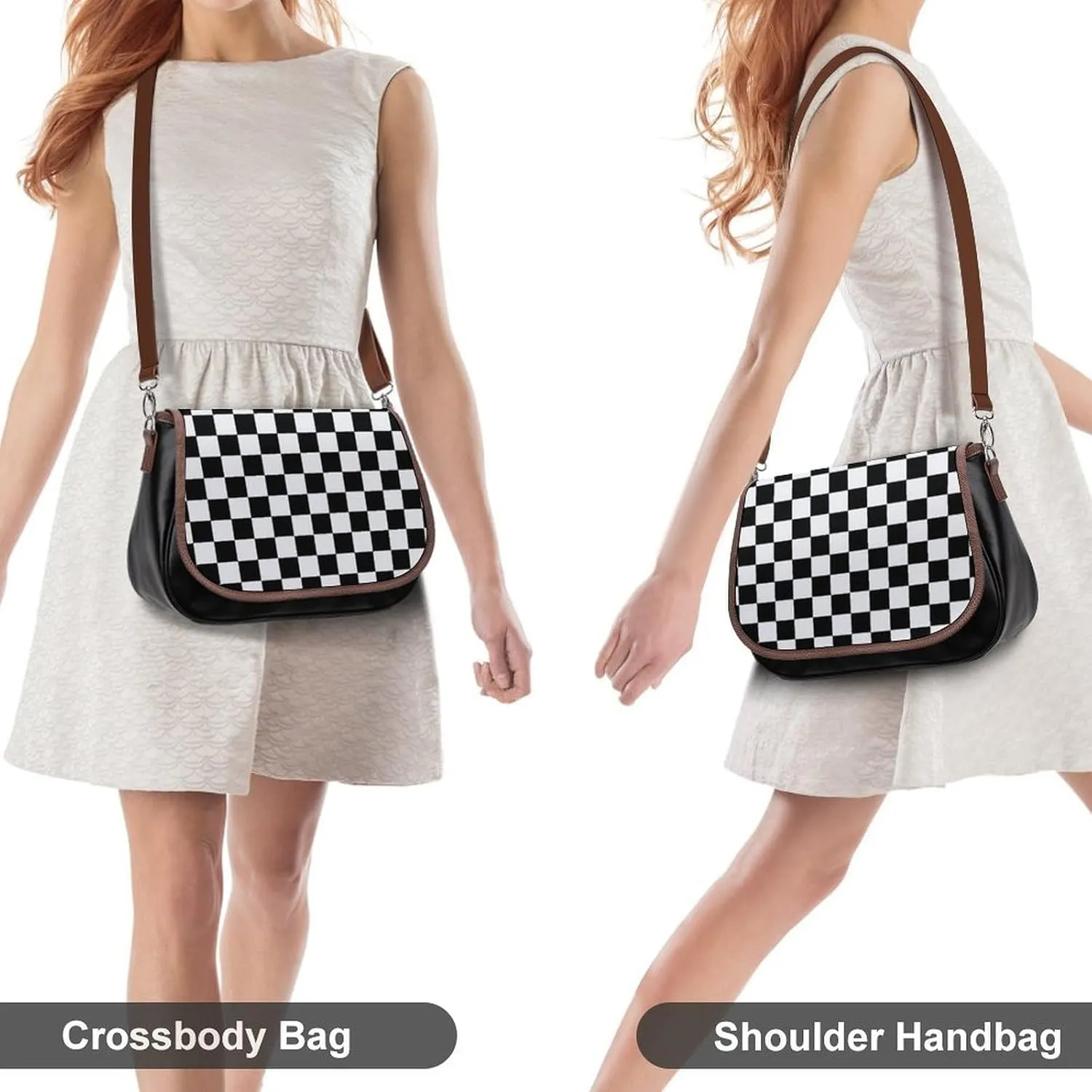 Stylish Women's Shoulder Bag Vintage PU Leather Handbag For Daily Use
