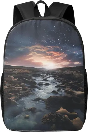 Subtle Atmosphere Backpack Waterproof Carry On Shoulder Backpacks Lightweight Travel Casual Daypacks Laptop Bag For Women Men