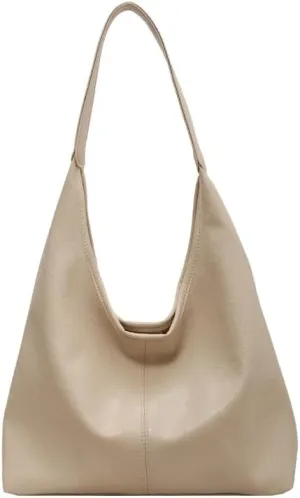 Suede Bag for Women Hobo Bag Slouchy Purse Fashionable Leather Shoulde Office Tote Handbag