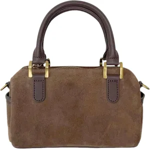 Suede Bag for Women Retro Shoulder Satchel Bag Hobo Handbag Leather Purse with Zipper Closure