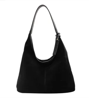 Suede Bag Suede Tote Bag Brown Suede Shouder Purse Work Hobo Handbags Fall Aesthetics