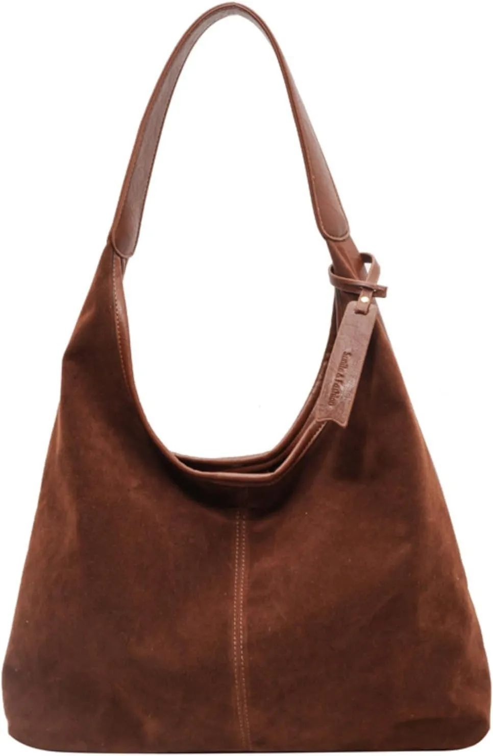Suede Bag Suede Tote Bag Brown Suede Shouder Purse Work Hobo Handbags Fall Aesthetics