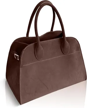 Suede Hobo Tote Bag for Women – Stylish Slouchy Handbag, Leather Work Bag, Women’s Handbags, Hobo Tote Bag for Travel&Office