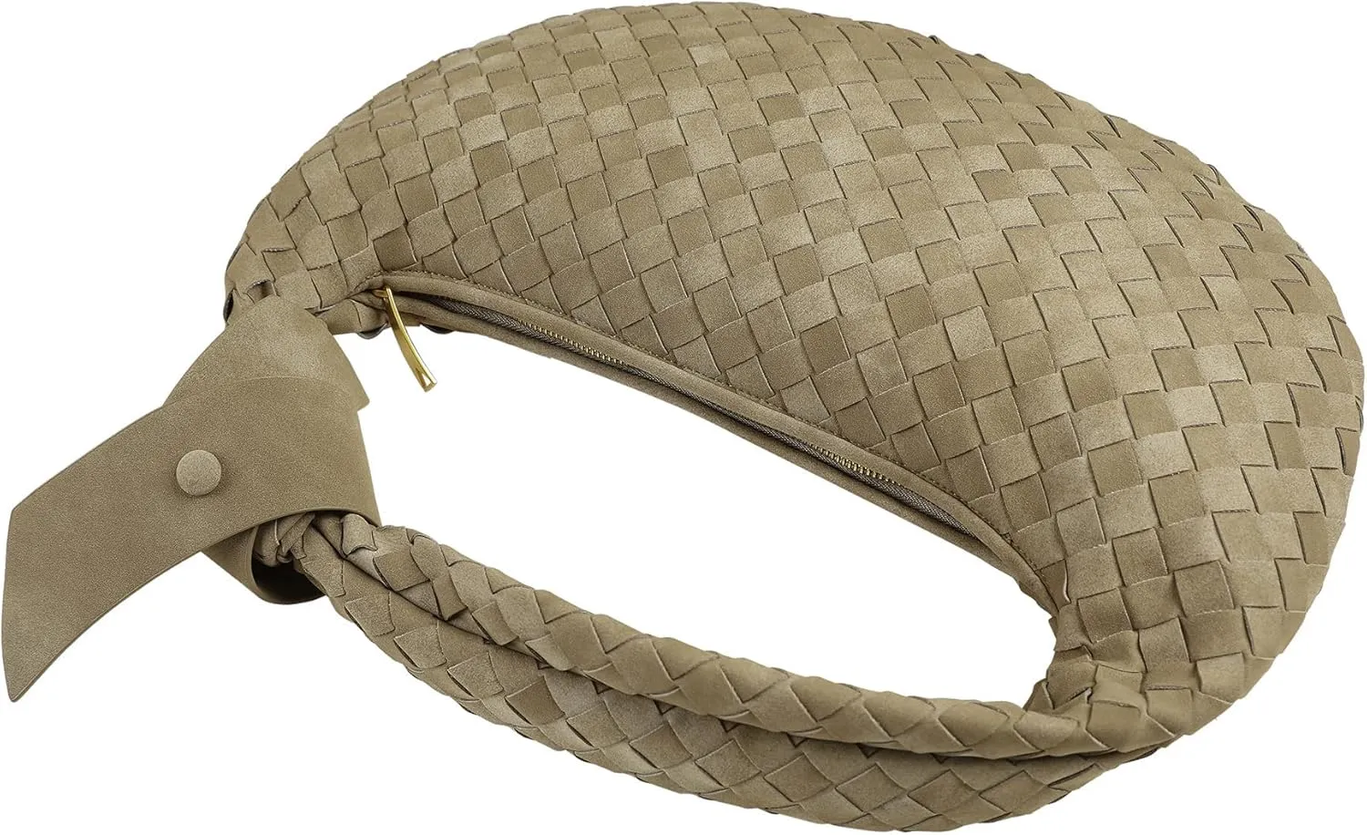 Suede Leather Woven Bag for Women, Woven Knot Clutch Bag, Woven Purse, Evening Handbag, Vegan Leather Top Handle Bag