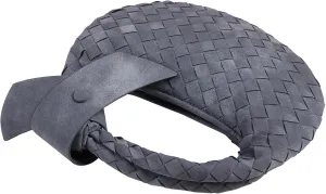 Suede Leather Woven Bag for Women, Woven Knot Clutch Bag, Woven Purse, Evening Handbag, Vegan Leather Top Handle Bag