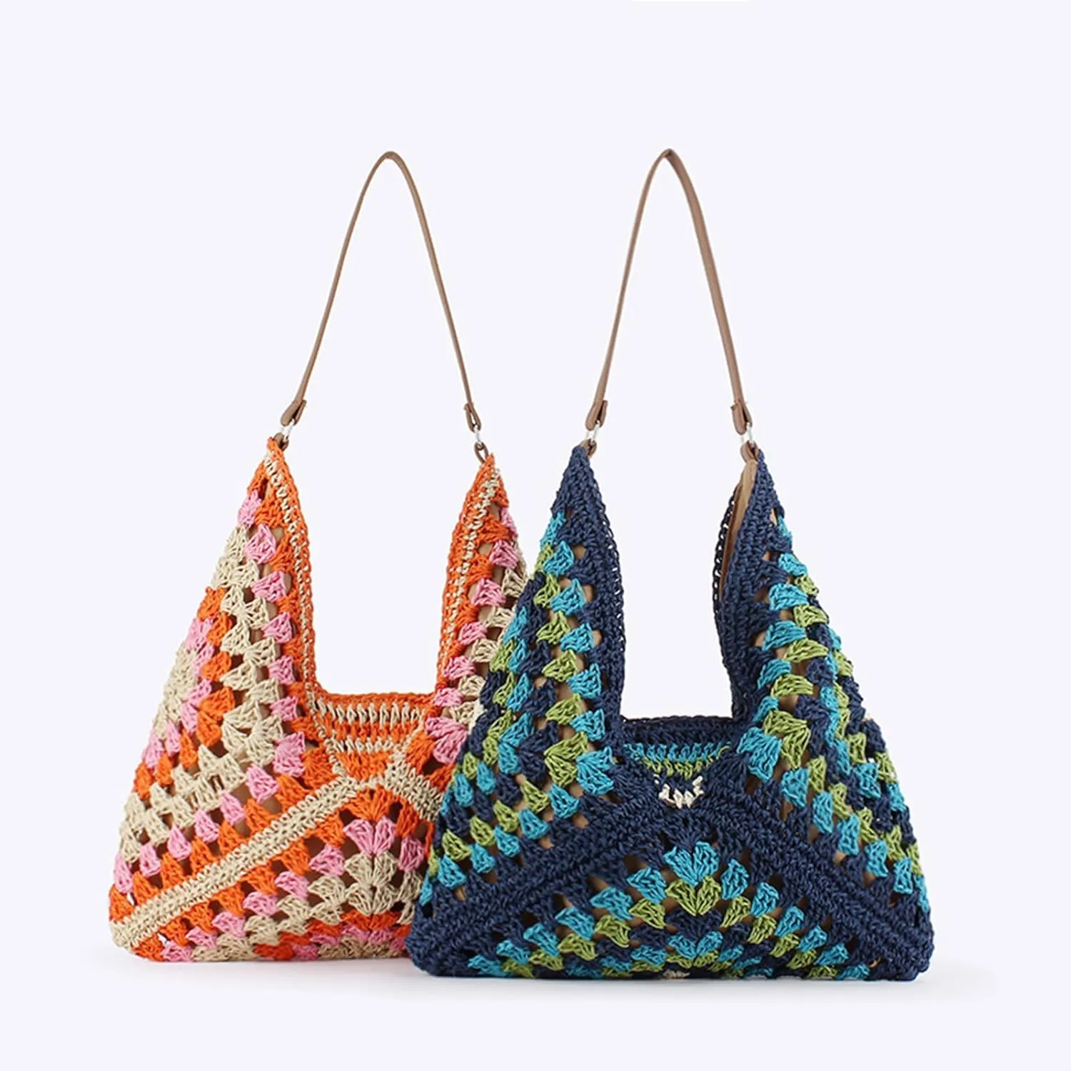 Suede purses for Women 2024 Slouchy Shoulder Bags Soft Leather hobo bag Brown Tote Handbag for Work Everyday
