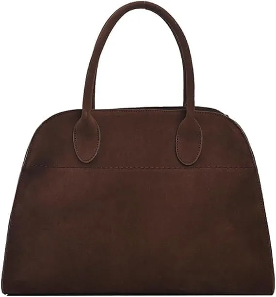 Suede Tote Bag for Women, Women's Faux Leather Tote Bag, Vintage Top Handle Bag Fashion Retro Shoulder Satchel Bag