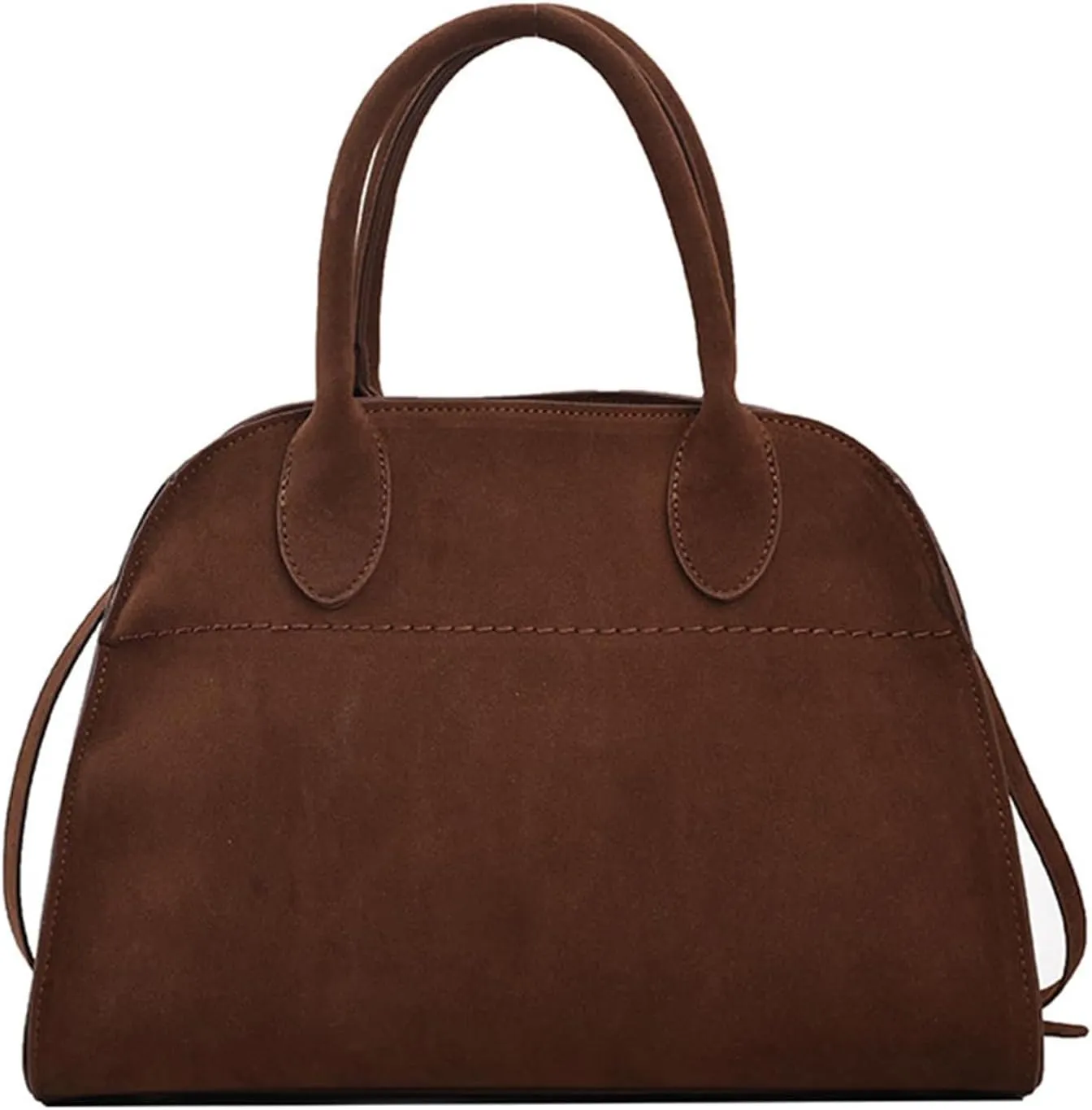 Suede Tote Bag for Women, Women's Suede Purse Vintage Top Handle Bag, Fashion Retro Shoulder Satchel Work Leather Bag