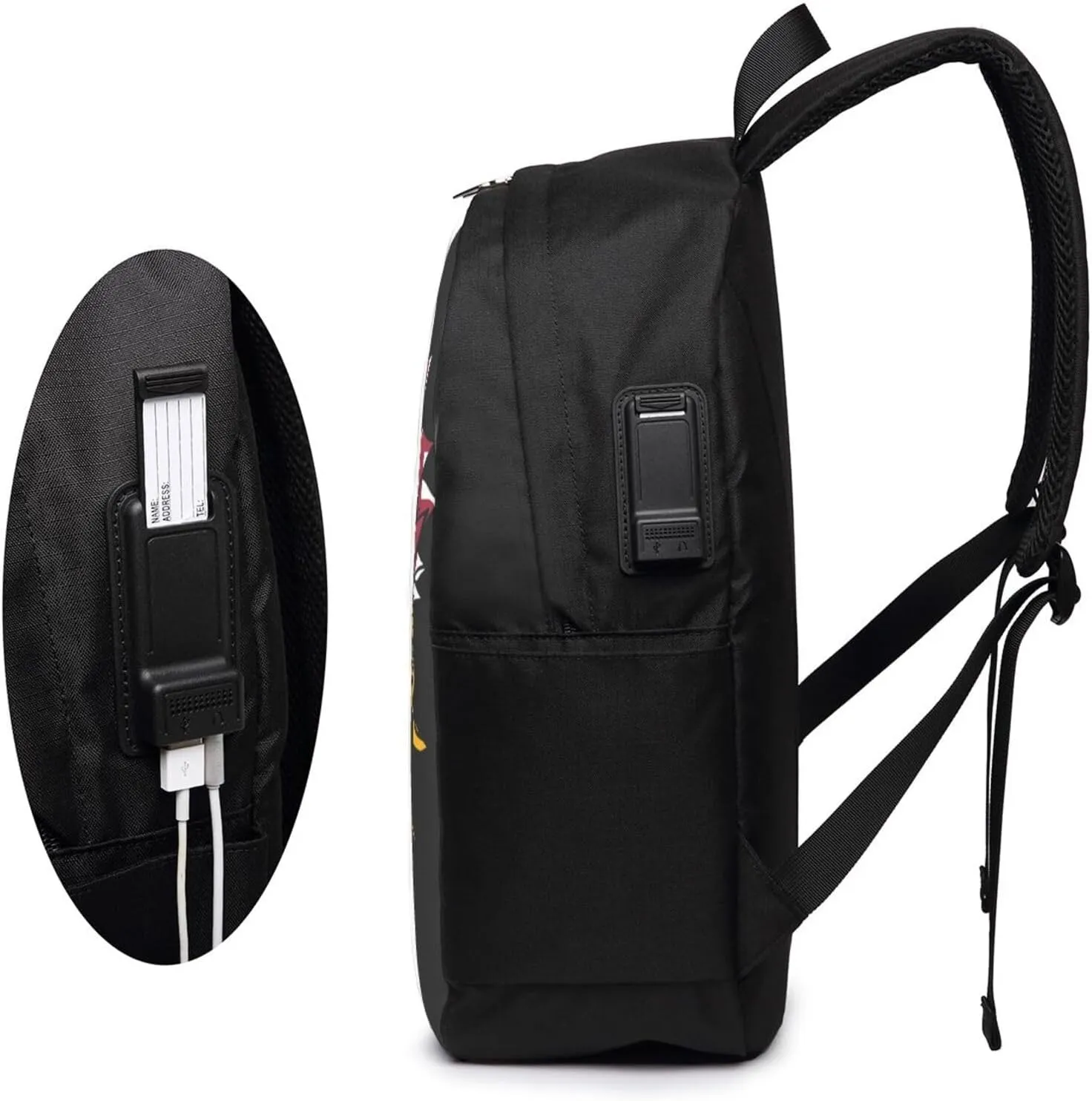 Sunflower Maryland Flag Travel Backpack 17-Inch Laptop Backpacks Business Rucksack Casual Sport Daypack with USB Charging Port Carry-on Bag for Camping Biking
