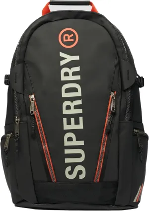 Superdry Womens Tarp Rucksack, Classic Hiking-Inspired Design Black/Pelican Size One Size