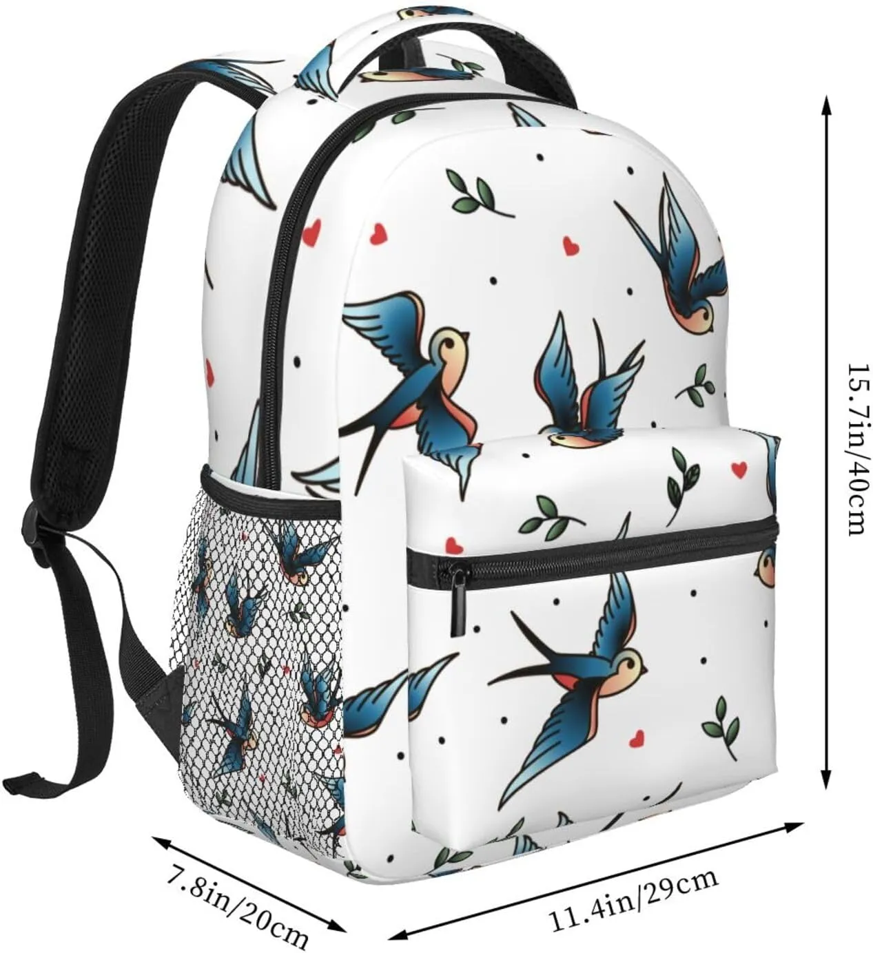 Swallows Backpack Laptop Backpack Sports Travel Shoulder bag Light casual backpack