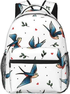 Swallows Backpack Laptop Backpack Sports Travel Shoulder bag Light casual backpack