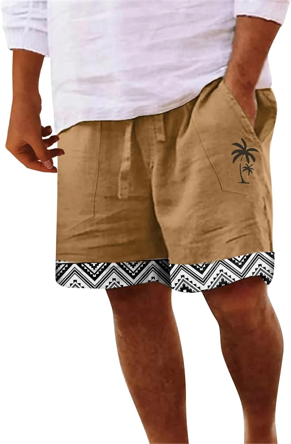 Swim Shorts Sweat Absorbent Breathable Beach Pants Bathing Suits for Men No Mesh Liner Big and Tall Swim Trunks for