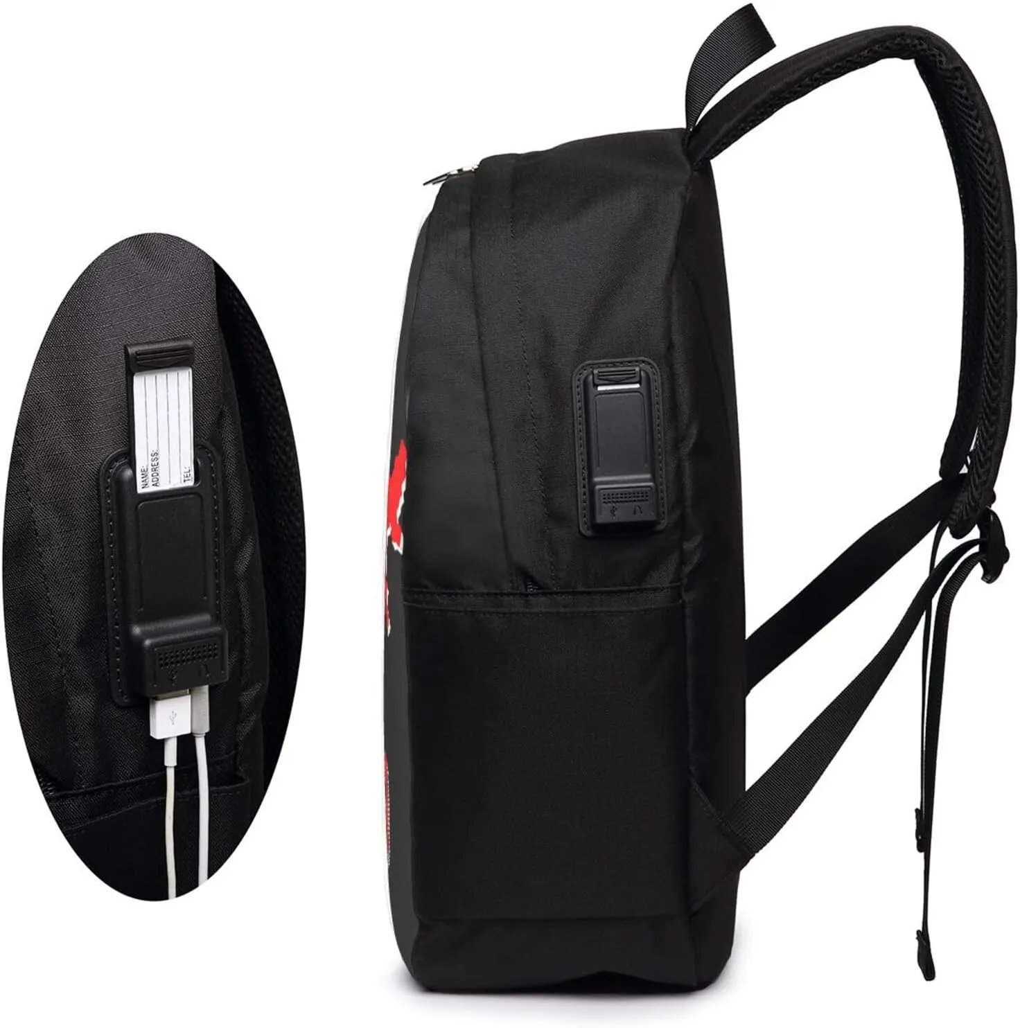 Switzerland Swiss Flag Map Laptop Backpacks Travel Backpack Casual Business Daypack Sport Rucksack Computer Bag Fits up to 17 Inch Notebook with USB Port