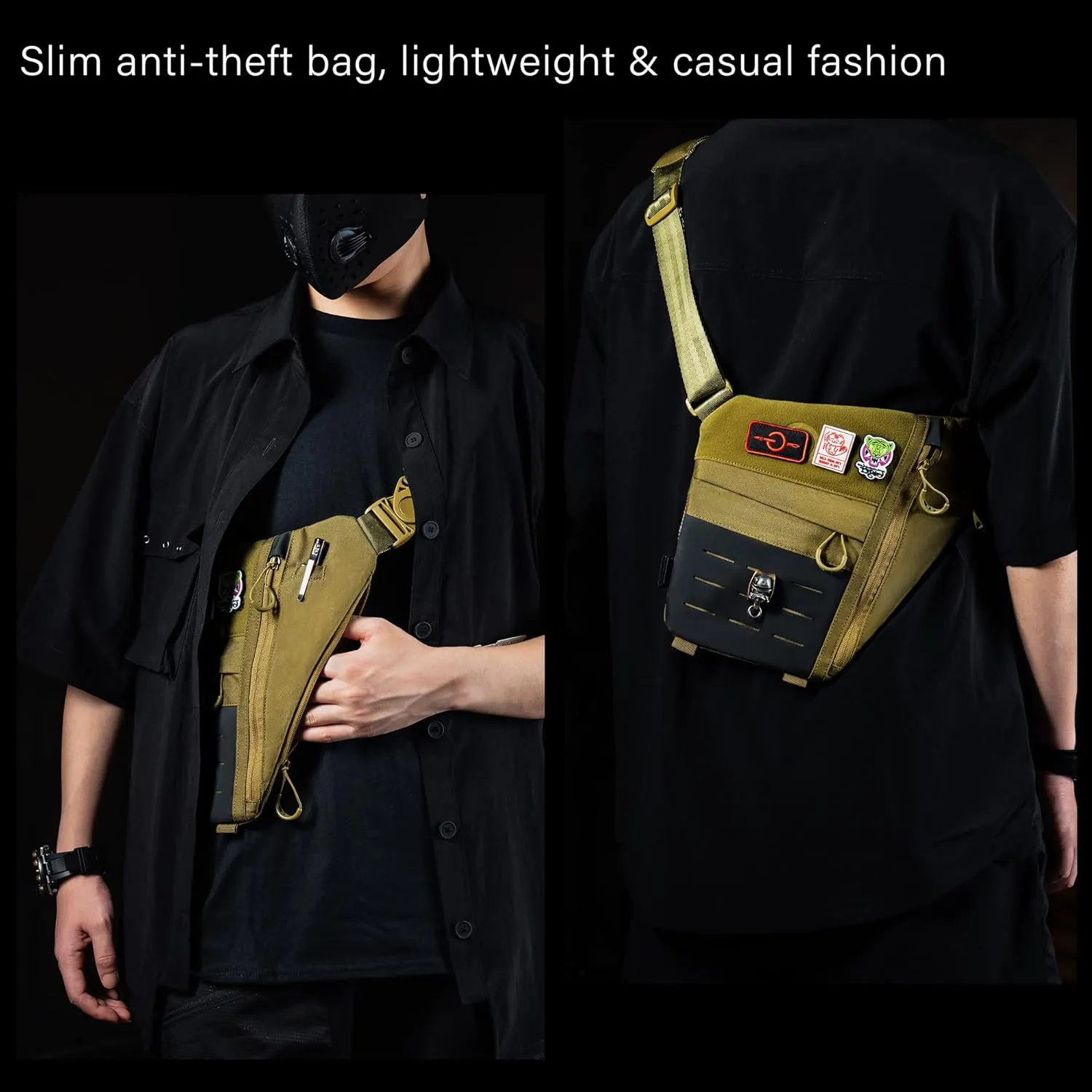 TACTICAL GEEK Lightweight Multipurpose Daypack for Daily Carry, Outdoor Sports, Hiking, Camping, Trekking