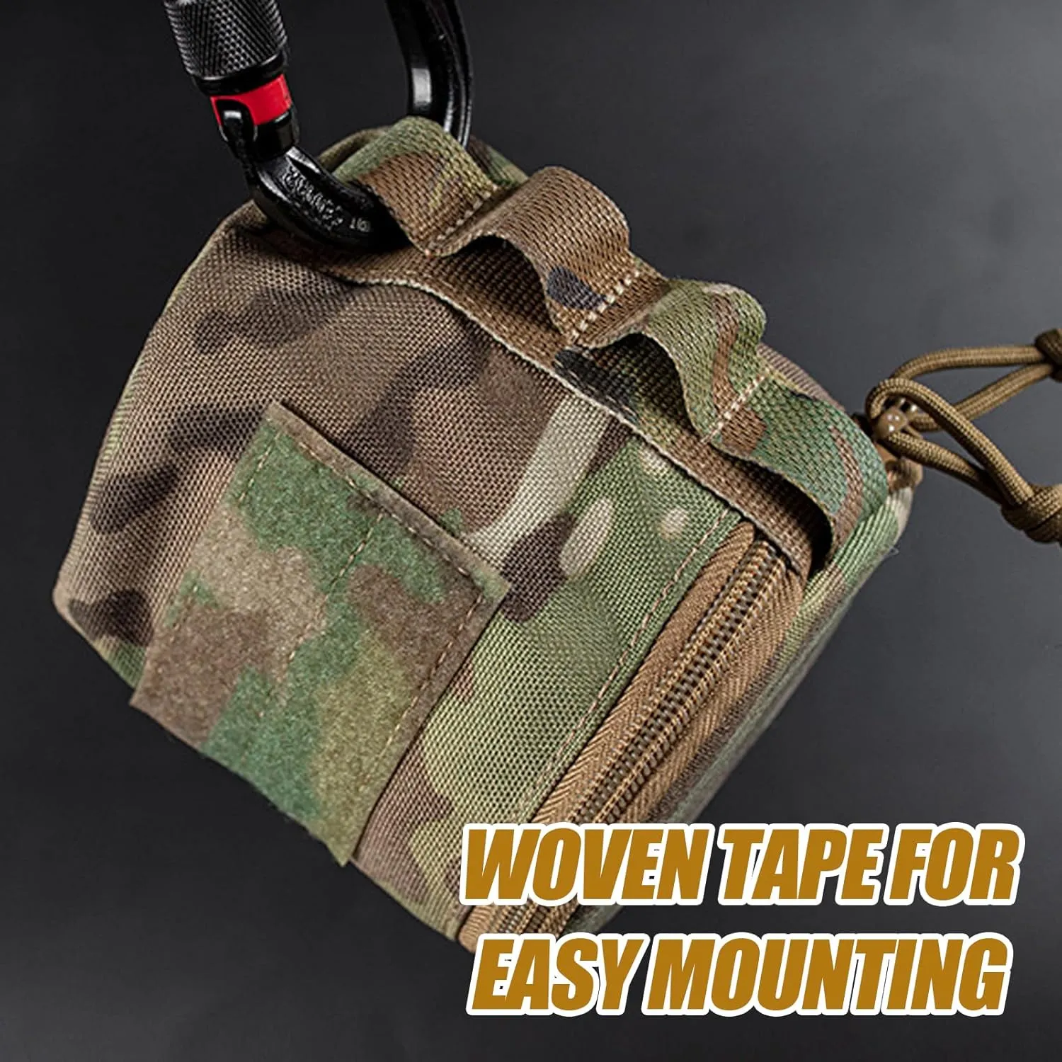 Tactical Toilet Paper Cover Waterproof Cat Proof Towel Holder Roll Paper Case Cover Portable and Foldable Paper Storage Bag with Molle Mount Webbing for Car Camping Outdoor Tent Travel