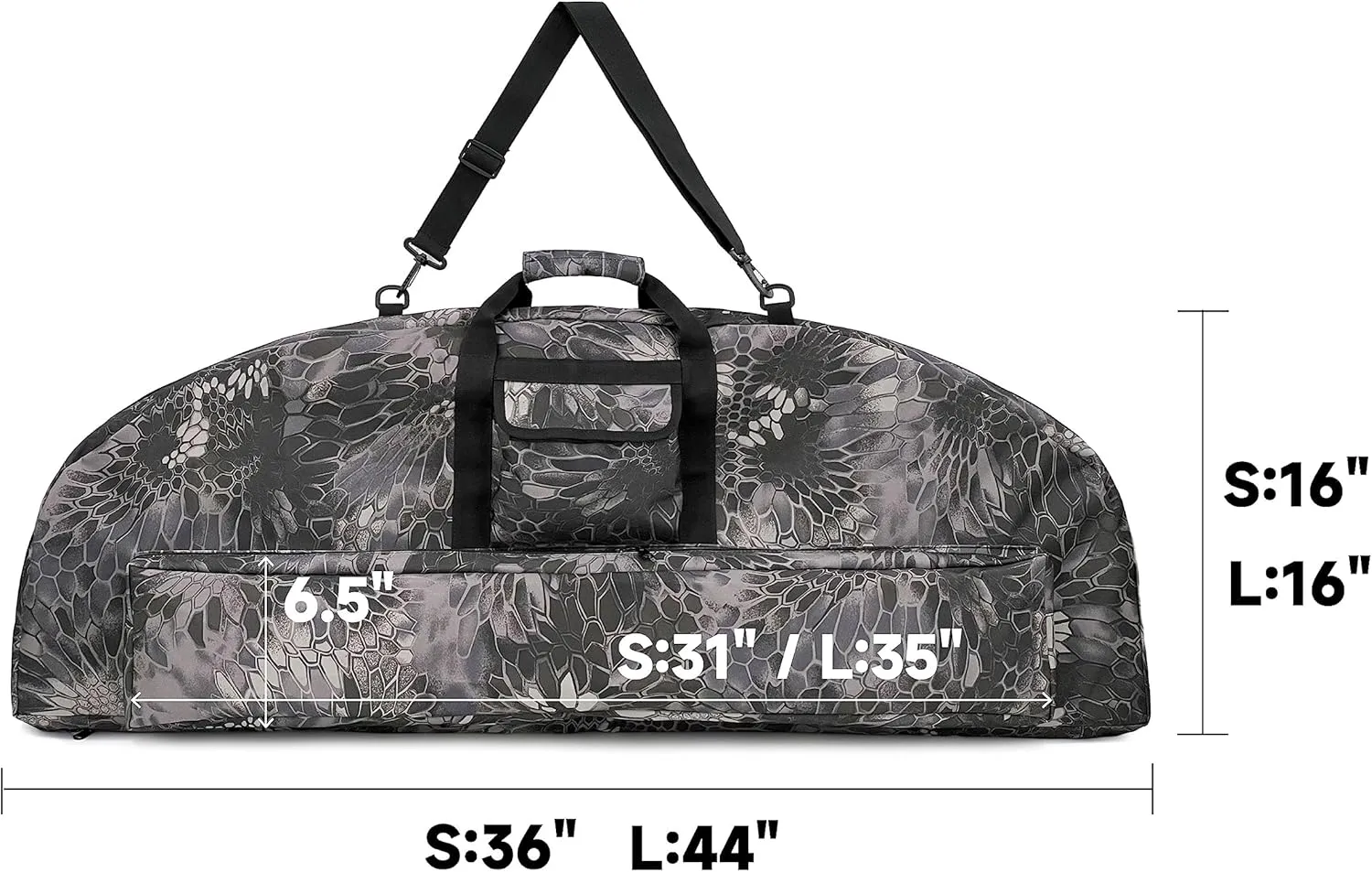 TaktZeit Tactical Compound Bow Case Soft Bow Case for Hunting 36"/44" Length Bow Bag with Adjustable Shoulder Strap