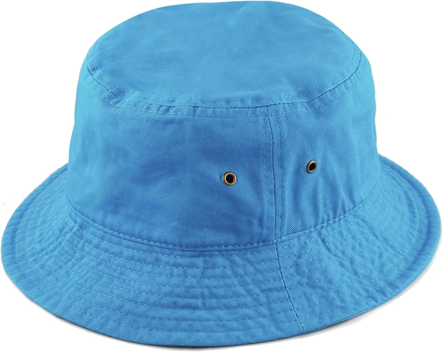 The Hat Depot Bucket Hat - Unisex 100% Cotton & Denim UPF 50 Packable Summer Travel Beach Sun Hat