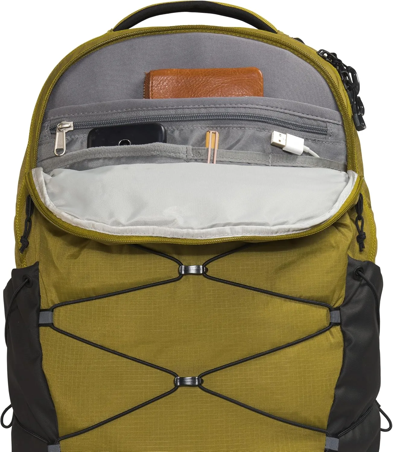 THE NORTH FACE Borealis Commuter Laptop Backpack, Sulphur Moss/TNF Black, One Size