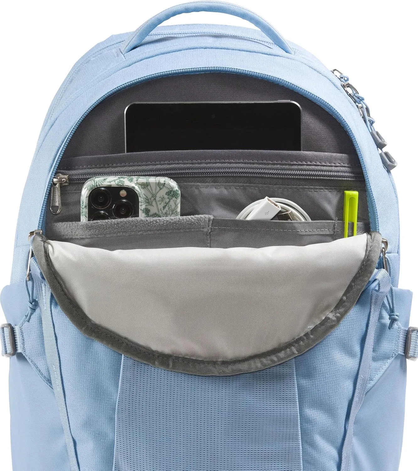THE NORTH FACE Women's Recon Everyday Laptop Backpack - PFAS Free, Steel Blue Dark Heather/Steel Blue-NPF, One Size