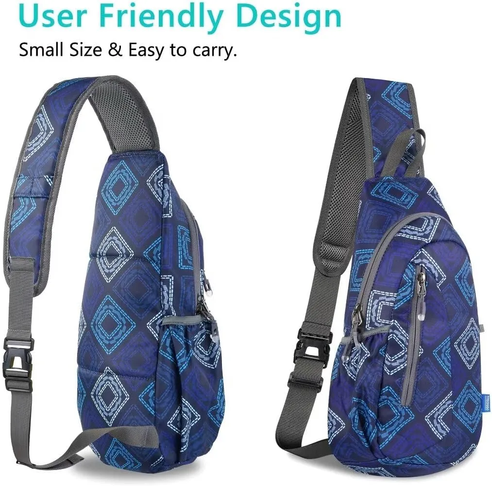 TITECOUGO Small Sling Bag, Lightweight Crossbody Backpack for Men Women, Shoulder Bag for Sports and Outdoor