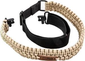 TLO Outdoors Paracord Gun Sling - Tactical 2-Point Rifle Sling, Extra Wide, Adjustable Strap with Swivels for Rifle, Shotgun, and Crossbow for Hunting, Shooting, Gun Safety (550 Rated Nylon)