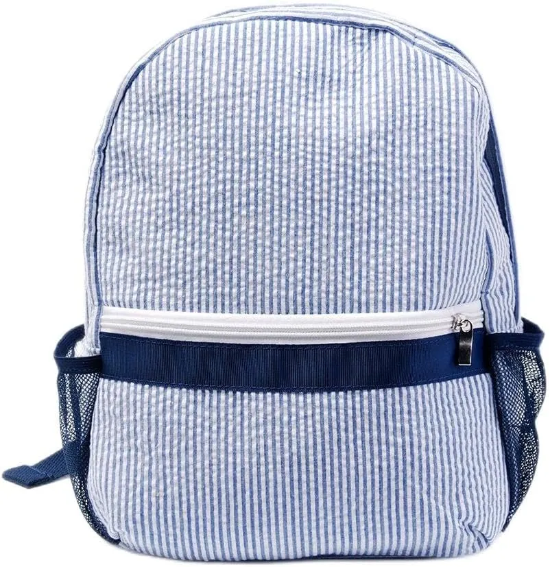 Toddler Backpack, Seersucker Preppy Backpack, Classic Cute Kids School Bookbag Preschool Kindergarten Children Bag