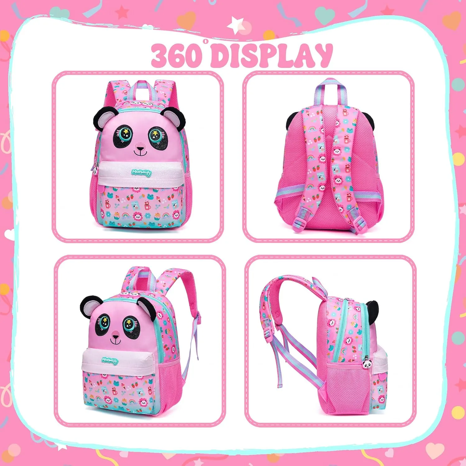 Toddler Backpacks for Girls 3-4 Kids Preschool Backpacks for Girls Cute Kindergarten Backpack Mini Small Backpack Little Girl Back to School Supplies