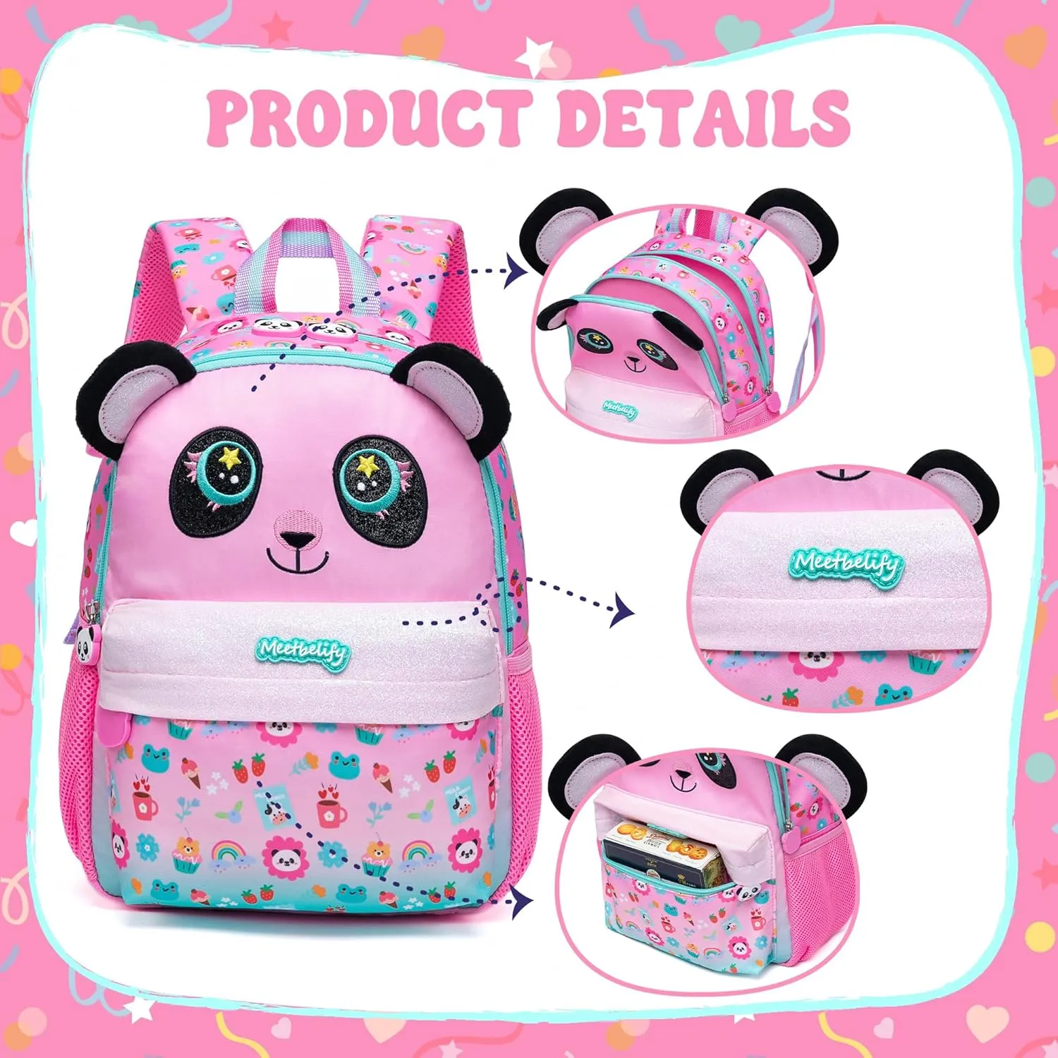 Toddler Backpacks for Girls 3-4 Kids Preschool Backpacks for Girls Cute Kindergarten Backpack Mini Small Backpack Little Girl Back to School Supplies