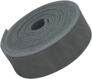 TOFL Genuine Top-Grain Leather Strap | 72 Inches Long | 1 Inch Wide | 1/16 Inch Thick (4-5 oz) | 1 Leather Strip for DIY Arts & Craft Projects, Clothing, Jewelry, Wrapping | Smokey Gray