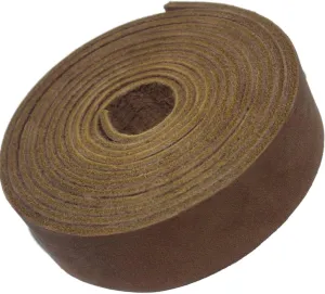 TOFL Genuine Top-Grain Leather Strap 72 Inches Long 7/8 Inch Wide 1/8 Inch Thick (7-8 oz) Dark Brown