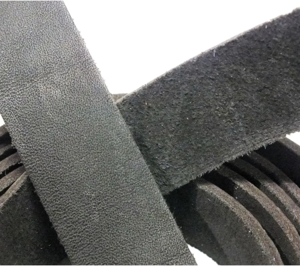 TOFL Genuine Top-Grain Leather Strap 72 Inches Long 7/8 Inch Wide 1/8 Inch Thick (7-8 oz) Dark Brown