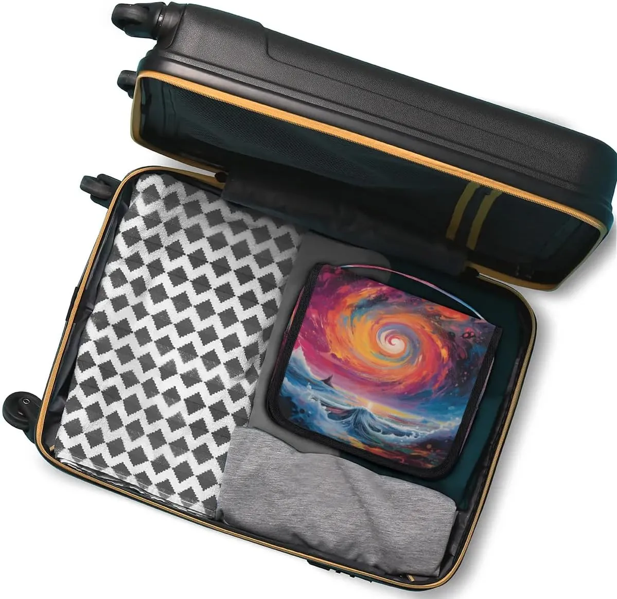 Toiletry Bag Hanging Toiletry Bag Travel Essentials Makeup Bag Travel Size Toiletries Bag Abstract Ocean Travel Essentials For Women Travel Containers For Toiletries