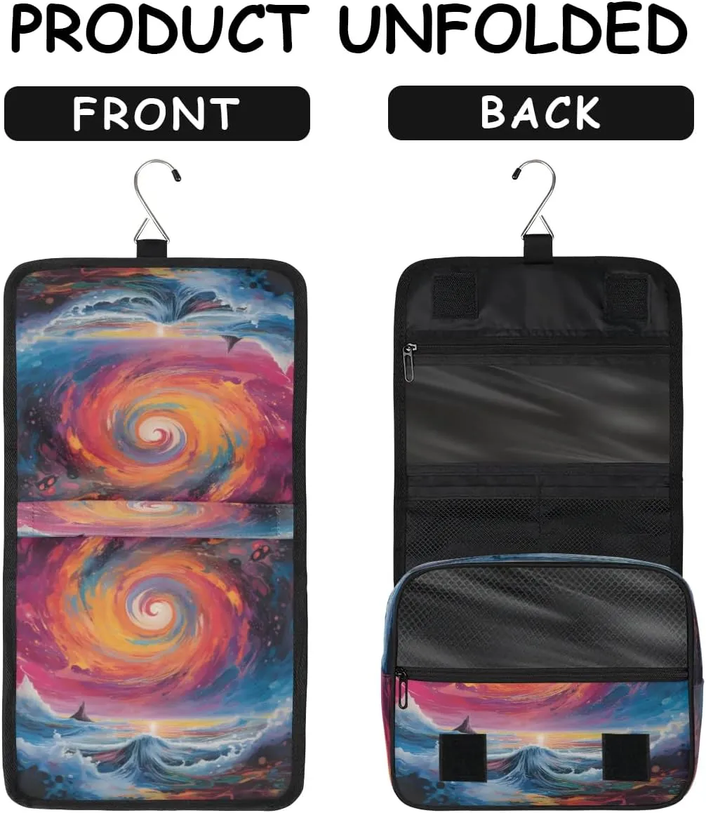 Toiletry Bag Hanging Toiletry Bag Travel Essentials Makeup Bag Travel Size Toiletries Bag Abstract Ocean Travel Essentials For Women Travel Containers For Toiletries