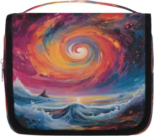 Toiletry Bag Hanging Toiletry Bag Travel Essentials Makeup Bag Travel Size Toiletries Bag Abstract Ocean Travel Essentials For Women Travel Containers For Toiletries