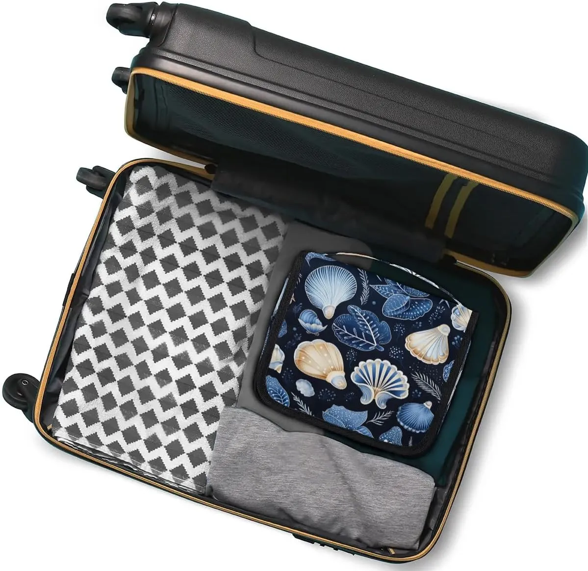 Toiletry Bag Hanging Toiletry Bag Travel Essentials Makeup Bag Travel Size Toiletries Bag Sea Shells Travel Essentials For Women Travel Containers For Toiletries