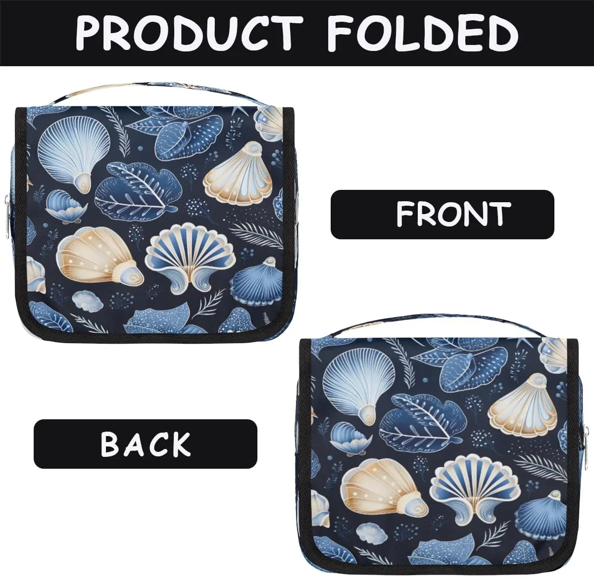 Toiletry Bag Hanging Toiletry Bag Travel Essentials Makeup Bag Travel Size Toiletries Bag Sea Shells Travel Essentials For Women Travel Containers For Toiletries