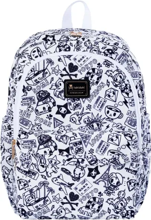 Tokidoki Backpack Cute Travel Laptop Backpack for Women Casual Bookbags Lightweight Canvas Backpack School Bag Daypack