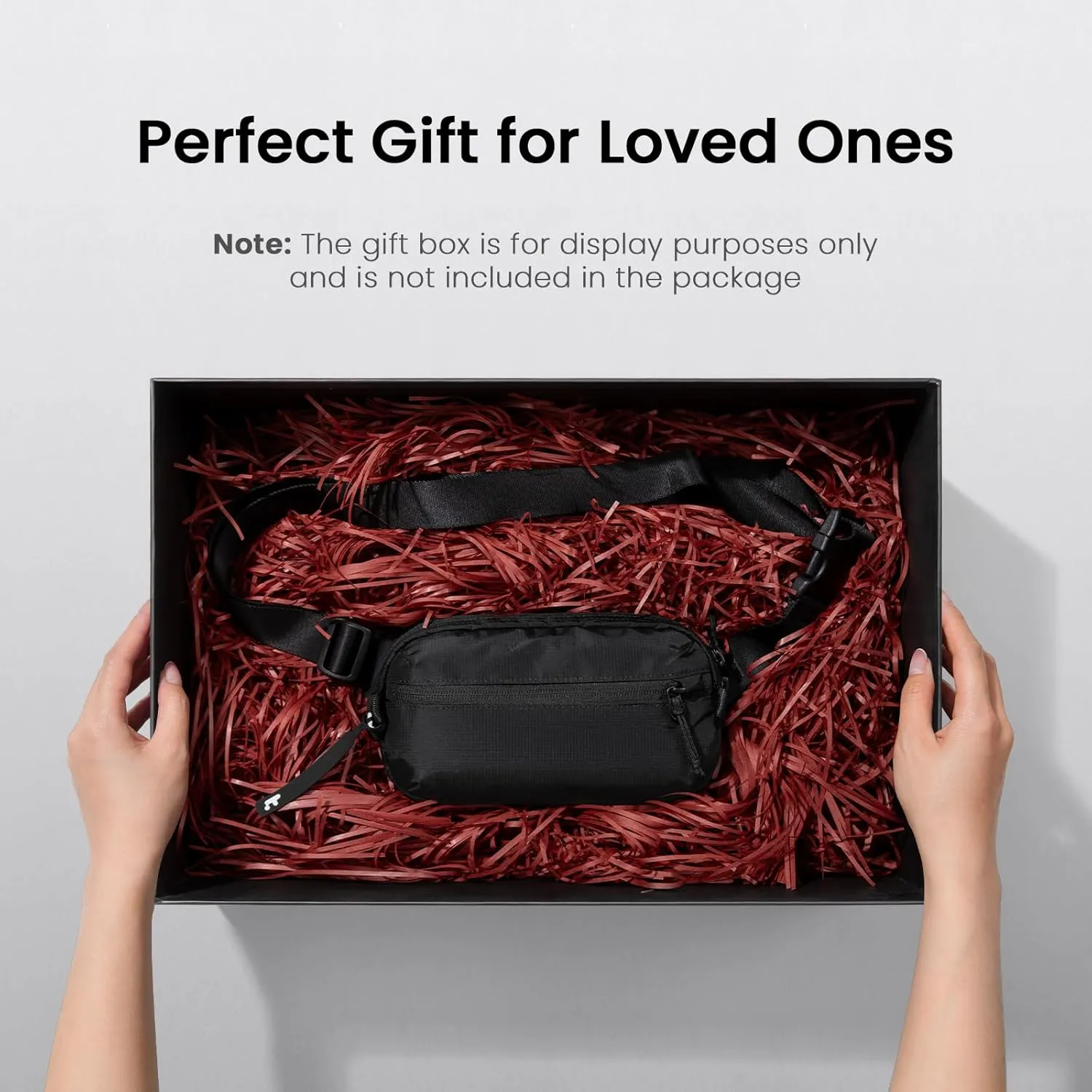 tomtoc 1.5L Sling Bag with RFID Blocking, Crossbody Bag Minimalist Chest Shoulder Pack for Men and Women, Water-resistant Lightweight Casual Waist Fanny Pack for Travel, Daily Use