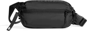 tomtoc 1.5L Sling Bag with RFID Blocking, Crossbody Bag Minimalist Chest Shoulder Pack for Men and Women, Water-resistant Lightweight Casual Waist Fanny Pack for Travel, Daily Use